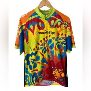 Louis Garneau Cycling Jersey Vibrant Abstract Sporty Outdoors Unisex L-M, XXL-F